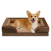 Cama Comfort Expression para perros grandes, vista general con soporte ortopédico.