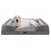 Cama ortopédica Comfort Expression para perros XL, vista frontal, soporte para articulaciones.