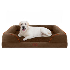 Cama ortopédica Comfort Expression para perros grandes, soporte para articulaciones y descanso.