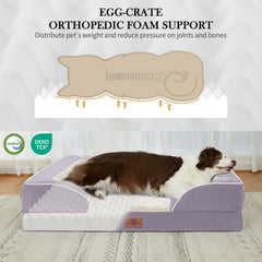 Funda lavable Comfort Expression para cama ortopédica en tono violeta