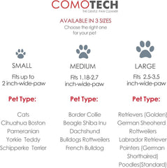 Comotech limpiapatas para perros: cepillo de baño suave para limpieza cómoda.