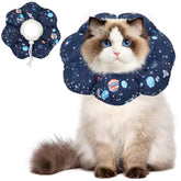 Collar cono suave ajustable ComSaf para gatos y perros evita lamer heridas