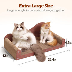 ComSaf rascador de gato con diseño de tres lados, soporte de cuello.