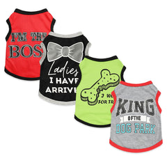 Conjunto de ropa para perros pequeños con corona rosa, ideal para lucir elegante.