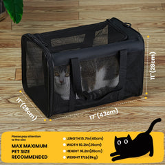 Conlun transportin-gato-malla-lateral: ventilación óptima para tu gato.