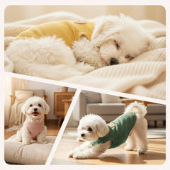Camiseta COOHAMS para perro, tejido waffle ligero y transpirable.