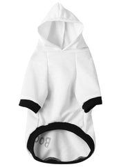 Coomour disfraz de perro, detalle del estampado fantasma para un look divertido.