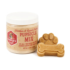Cooper's Treats Pupsicle Mix, ingredientes reales de pollo para perros.