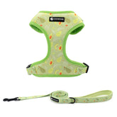 Arnés COOWONE para perro ajustable con estampado vivo, ideal para caminatas