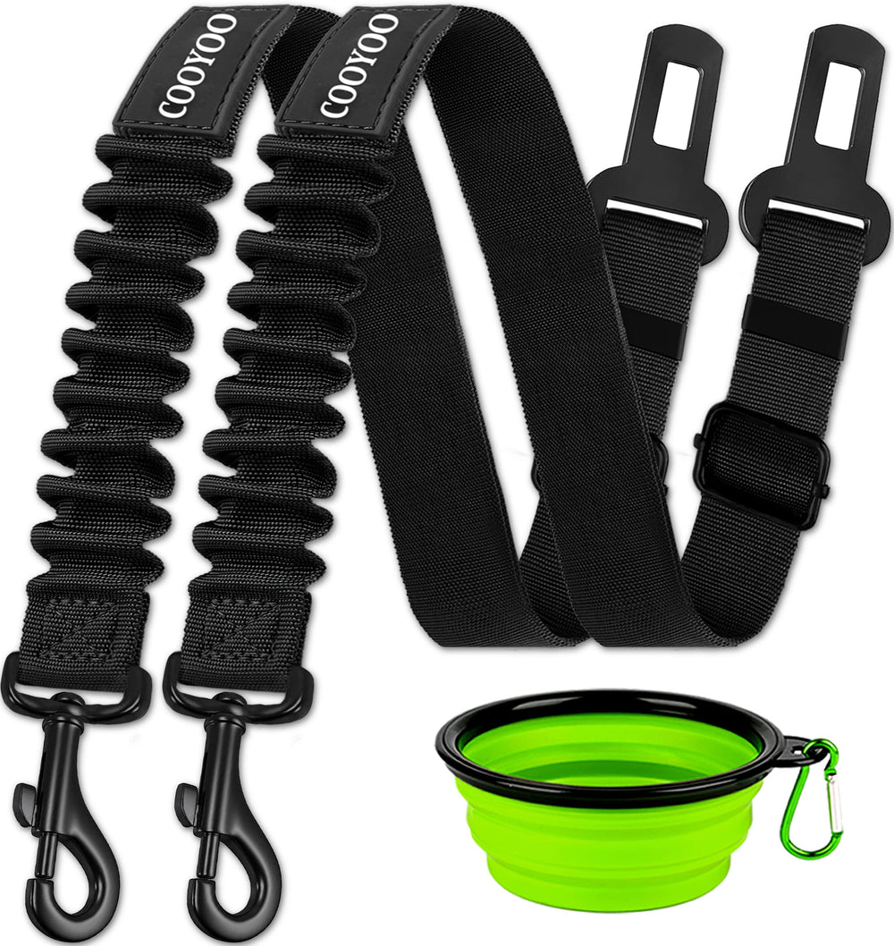 COOYOO cinturon asiento perro extensible para seguridad en viajes.