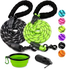 COOYOO correa 6 pies en pack doble para paseos diarios con control.