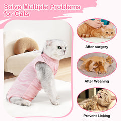 Coppthinktu ajuste cuello elástico para gato, fácil de colocar y ajustar.