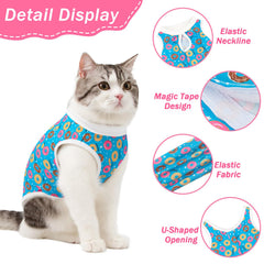 Disfraz Coppthinktu para gata con patrón-rosquilla, estilo y protección