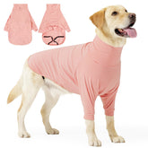 Coppthinktu traje de recuperación para perros con manga delantera y rayas, cómodo y moderno.