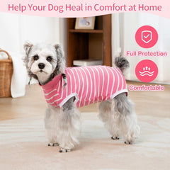 Coppthinktu traje recuperación para perro: tejido de poliéster suave que ofrece elasticidad