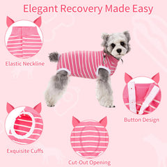 Coppthinktu traje de recuperación para perros, tejido suave y cómodo.