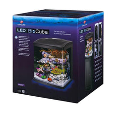 Coralife BioCube con iluminación LED dinámica que realza colores.