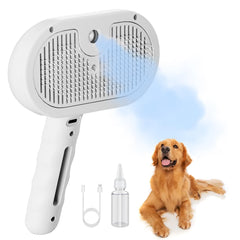 Cornnpet cepillo vapor 3 en 1 para mascotas, limpieza suave del pelaje.