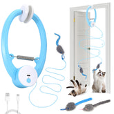 COSOWO Juguete automático para gatos con mariposa flotante estimula la actividad.