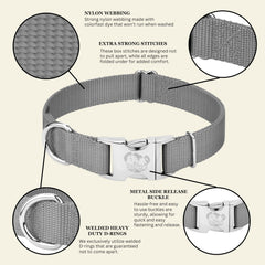 Country Brook Petz collar hecho en EE. UU. con costuras duraderas.