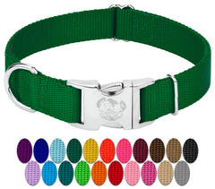 Country Brook Petz collar perro hebilla metal: hebilla robusta para paseos seguros.