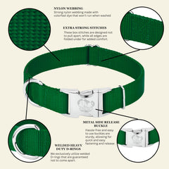 Country Brook Petz collar perro hecho en EE.UU.: confección artesanal y control de calidad.