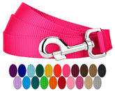 Country Brook Petz correa nylon rosa fucsia, duradera para paseos diarios.