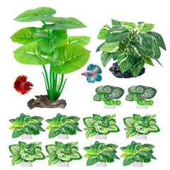 CousDUoBe plantas de seda con hojas grandes para refugio y decoración.