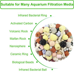Cover Geny bolsas filtrantes reutilizables para acuario, duraderas y lavables