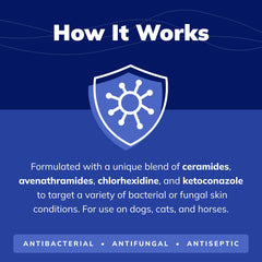 Covetrus CeraSoothe CHX+KET: ceramidas y avenanthramides para calmar irritaciones.
