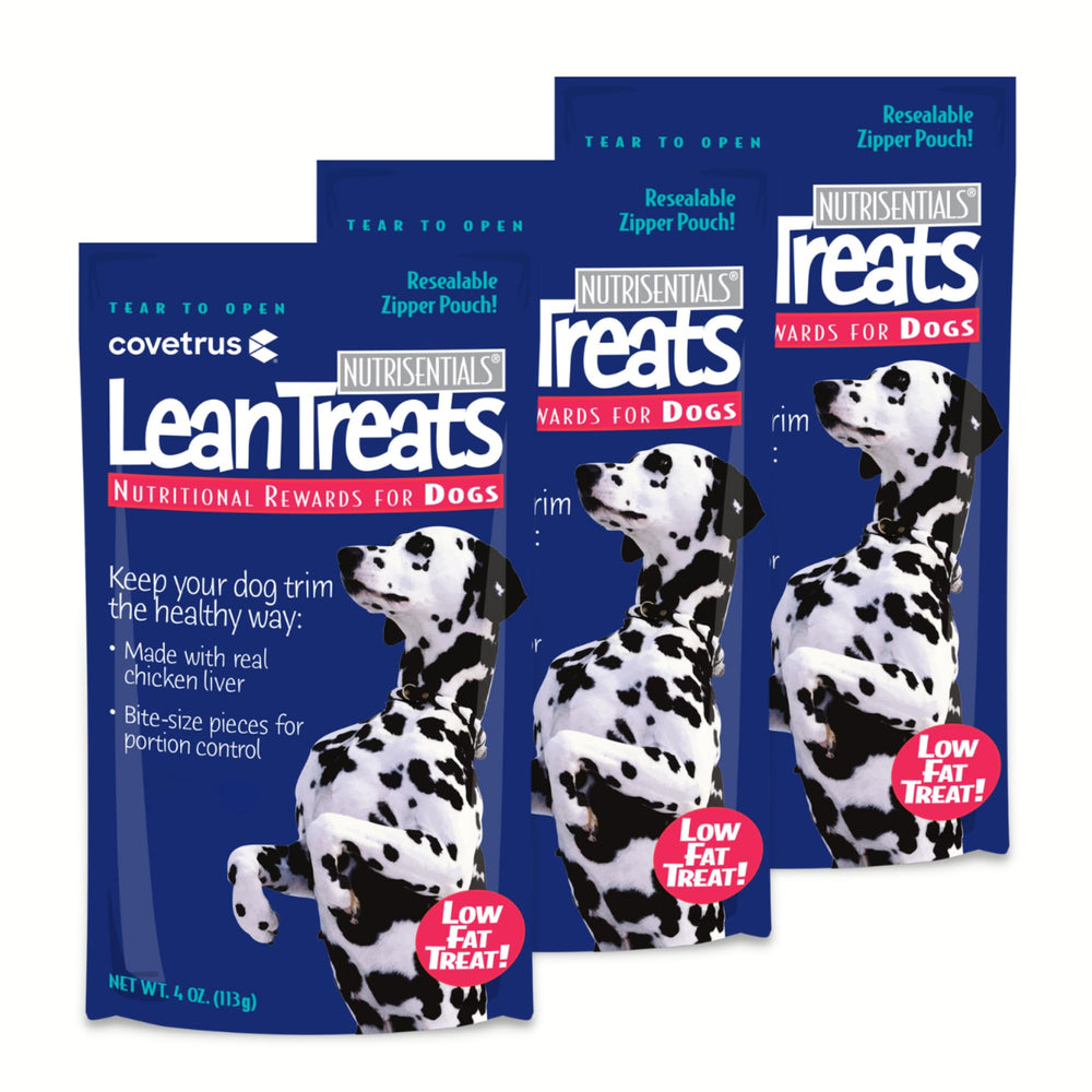 Covetrus Nutrisential Lean Treats, paquete de 3 x 4oz, control de peso suave para perros.