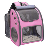 COVONO mochila expandible para mascotas con expansión trasera, espacio adicional para viajar con comodidad.