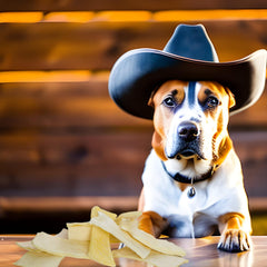 Cowdog Chews empaque nuevo con etiqueta moderna.