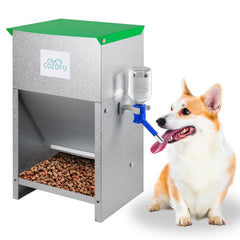 COZOFU alimentador automático de gravedad para perros, gran capacidad de 25 libras.