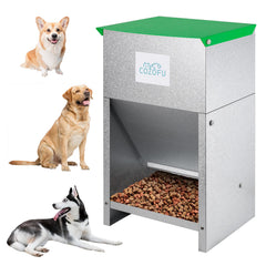 COZOFU Dispensador de gravedad automático para perros, diseño compacto y práctico.
