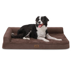COZY KISS Cama ortopédica para perro grande con espuma de alta densidad que apoya articulaciones.