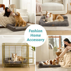 COZY KISS espuma ortopédica de alta densidad, soporte estable para perros medianos.