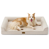 Cama ortopédica Cozy Kiss para perros grandes, diseño en U para mayor confort.