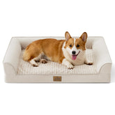 Cama para perros ortopédica Cozy Kiss con espuma tipo huevo para soporte cómodo.