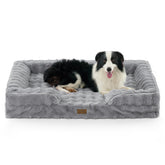 COZY KISS cama ortopédica extra grande para perros, frente visible con soporte y confort.