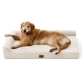 Cama Cozy Kiss forma L para perros XXL, soporte cómodo.