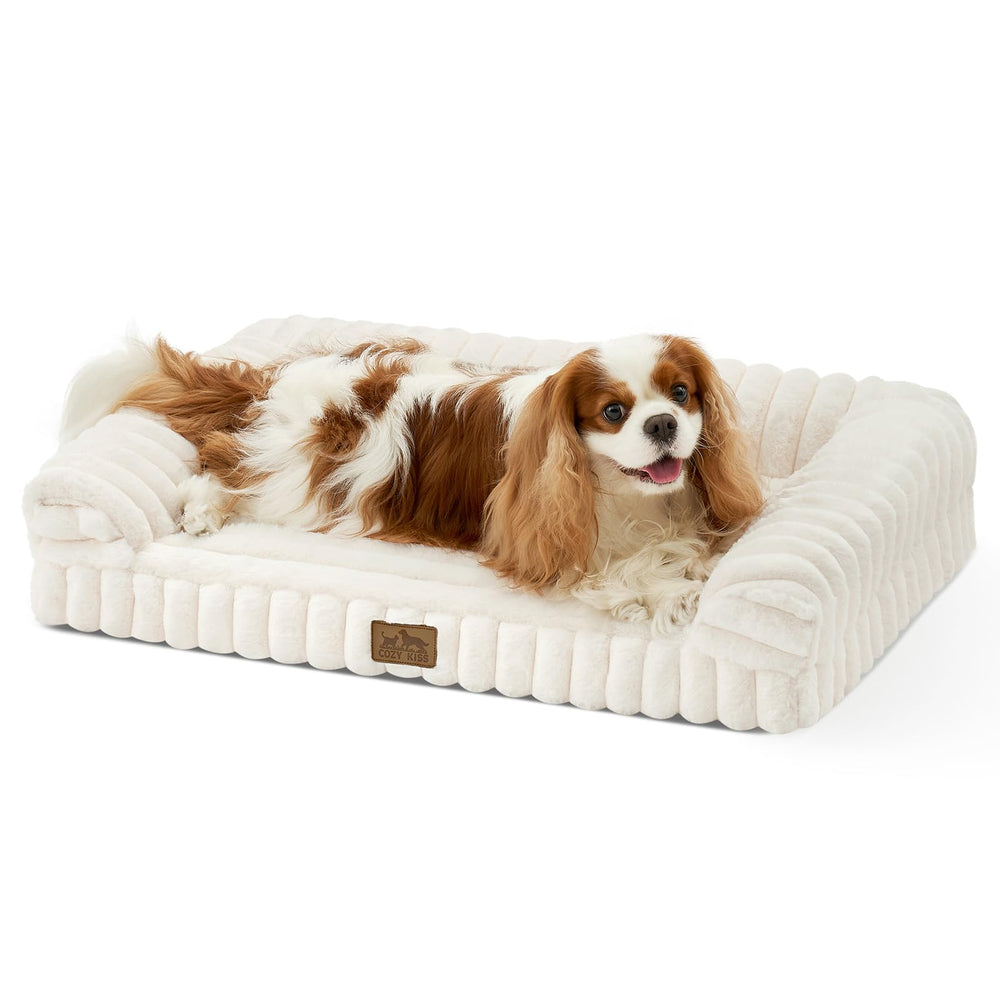 COZY KISS camo para perro pequeño con borde acolchado lateral, soporte y seguridad al dormir.