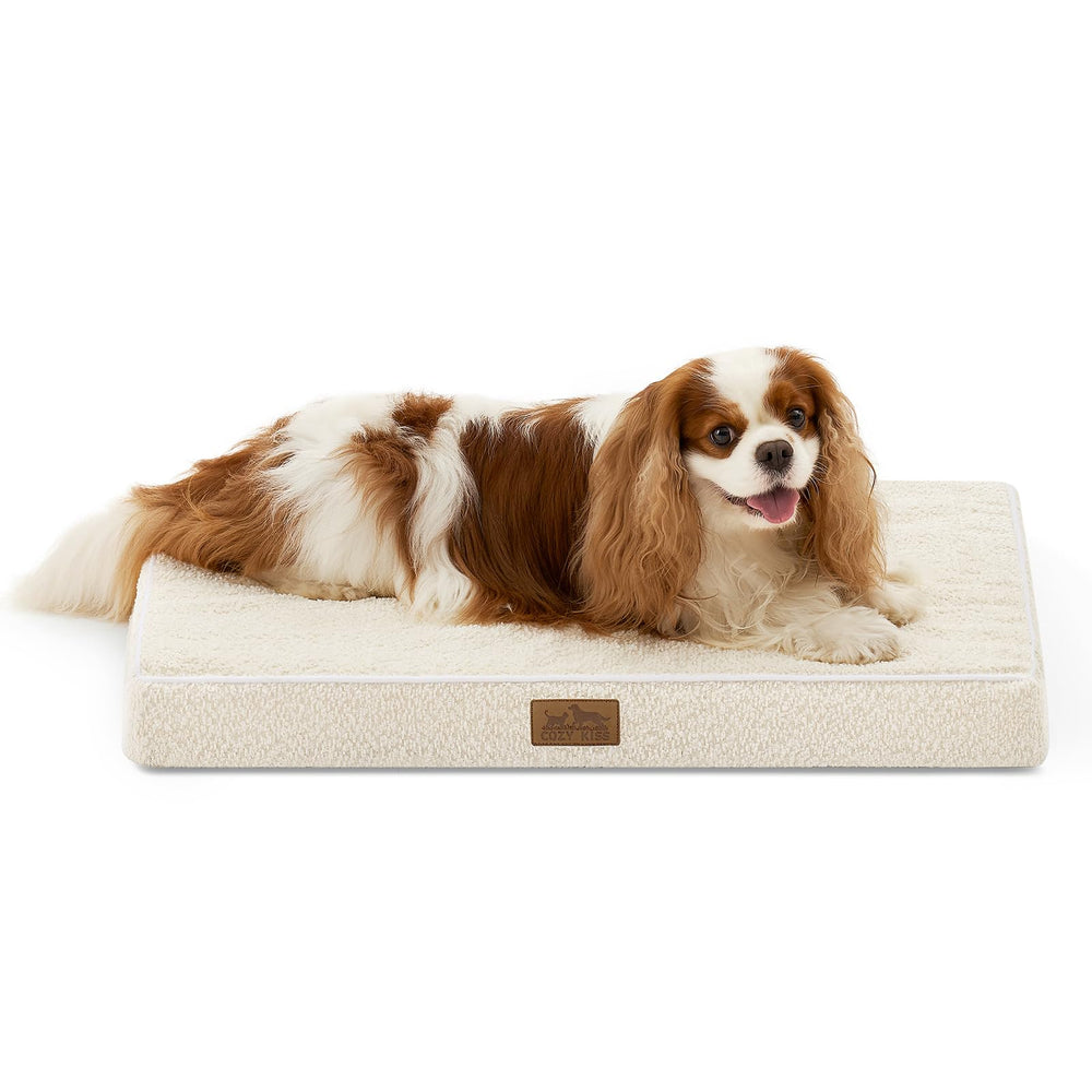 Cama COZY KISS rectangular ortopédica para perros, distribución de peso y confort.