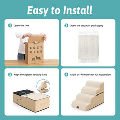 COZY KISS escalera para cama y sofa, uso versátil