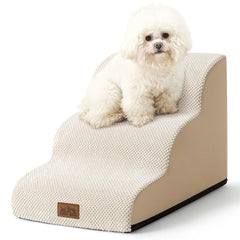 COZY KISS escalera curva para perros pequeños, facilita subir al sofá