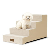 COZY KISS escalera de 4 pasos para perros, estabilidad segura para mascotas pequeñas.