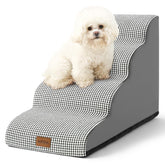 COZY KISS escalera para perros con curvas, diseño ergonómico facilita subir al sofá.