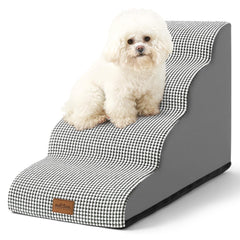 COZY KISS escalera para perros con curvas, diseño ergonómico facilita subir al sofá.