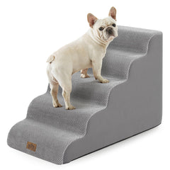 COZY KISS escalera para perro pequeno 5 peldaños facilita subir a la cama