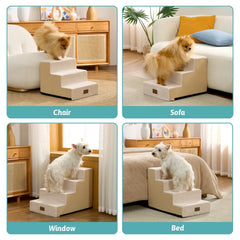 COZY KISS Escaleras para perros: base antideslizante ofrece mayor estabilidad